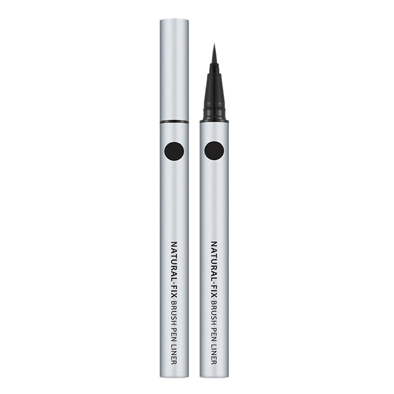 MISSHA Natural Fix Brush Pen Liner Black - Smudge-Free MAKEUP, Eyes, Eyeliner, Korean Eyeliner, Smudge-Proof Eyeliner, Brush Pen Liner, Precision Eye Makeup, Long-Lasting Eyeliner, Gel-Liquid Formula, K-Beauty Eye Definition