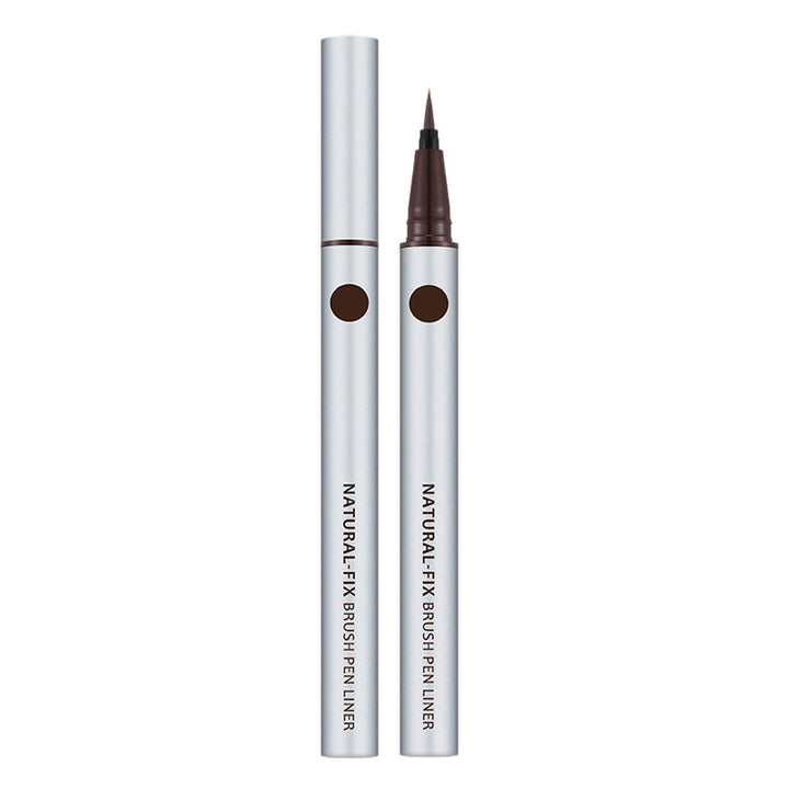 MISSHA Natural Fix Brush Pen Liner Brown Smudge-Free Long-Lasting MAKEUP, Eyes, Eyeliner, Korean Eyeliner, Smudge-Proof Liner, Liquid Pen Eyeliner, Long-Wear Eye Makeup, Precision Eyeliner, Missha Eye Makeup, Gel-Quid Formula
