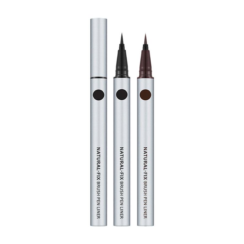 MISSHA Natural Fix Brush Pen Liner Black - Smudge-Free MAKEUP, Eyes, Eyeliner, Korean Eyeliner, Smudge-Proof Eyeliner, Brush Pen Liner, Precision Eye Makeup, Long-Lasting Eyeliner, Gel-Liquid Formula, K-Beauty Eye Definition