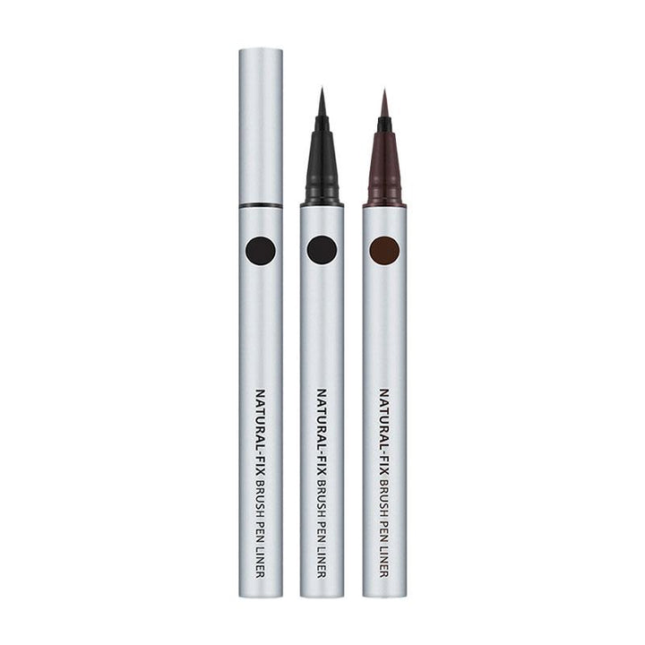 MISSHA Natural Fix Brush Pen Liner Black - Smudge-Free MAKEUP, Eyes, Eyeliner, Korean Eyeliner, Smudge-Proof Eyeliner, Brush Pen Liner, Precision Eye Makeup, Long-Lasting Eyeliner, Gel-Liquid Formula, K-Beauty Eye Definition