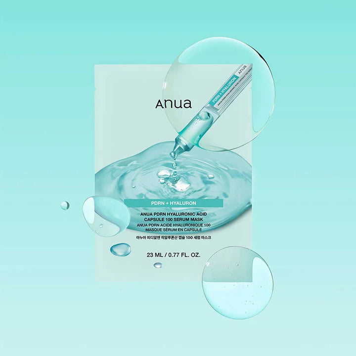 ANUA PDRN Hyaluronic Acid Capsule 100 Serum Mask 1Pcs