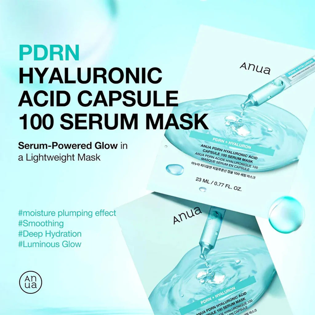 ANUA PDRN Hyaluronic Acid Capsule 100 Serum Mask 1Pcs