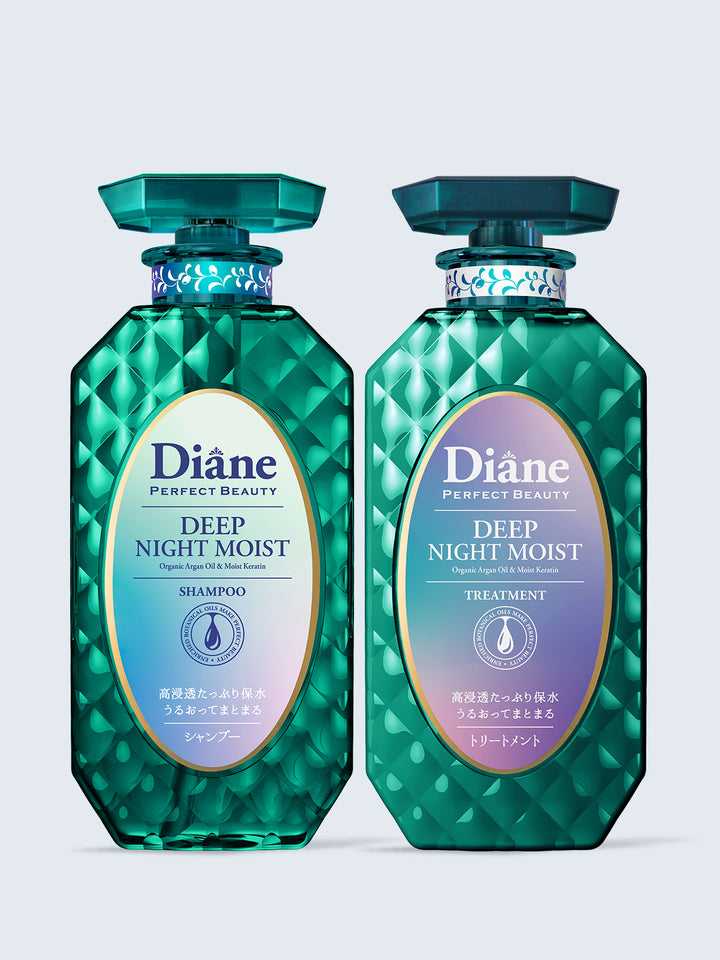 MOIST DIANE Deep Night Moist Shampoo & Treatment Set 450ml*2