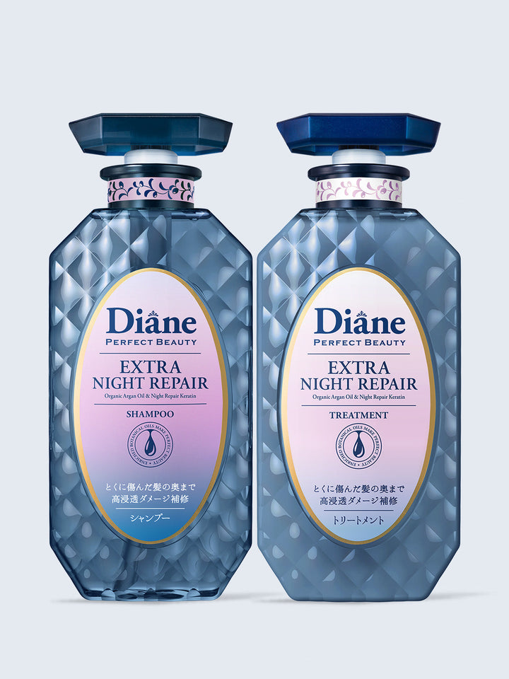 MOIST DIANE Deep Night Repair Shampoo & Treatment Set 450ml*2