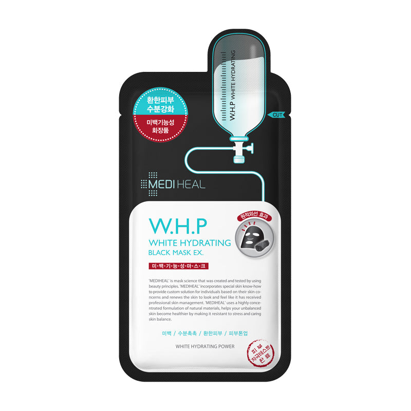 Mediheal WHP White Hydrating Black Mask Niacinamide Arbutin 25ml