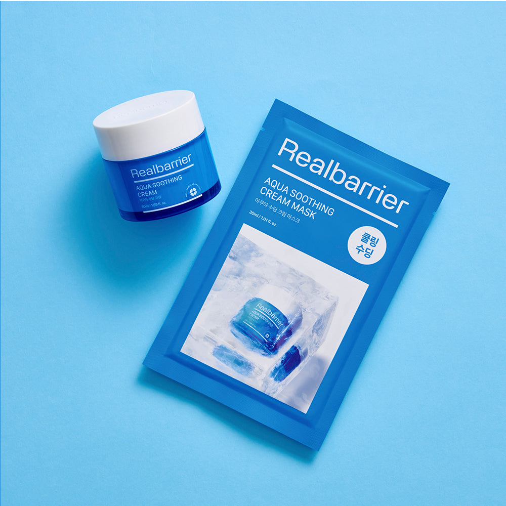 Real Barrier Aqua Soothing Cream Mask 30ml * 10ea SKIN CARE, Moisturizers, Facial Moisturizers