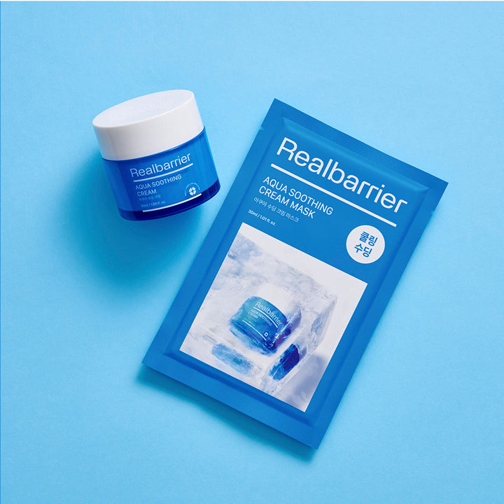 Real Barrier Aqua Soothing Cream Mask 30ml * 10ea SKIN CARE, Moisturizers, Facial Moisturizers