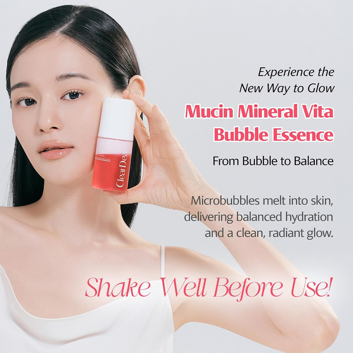 ClearDea Mucin Mineral Vita Bubble First Essence 60ml SKIN CARE, Treatments, Serum & Essence