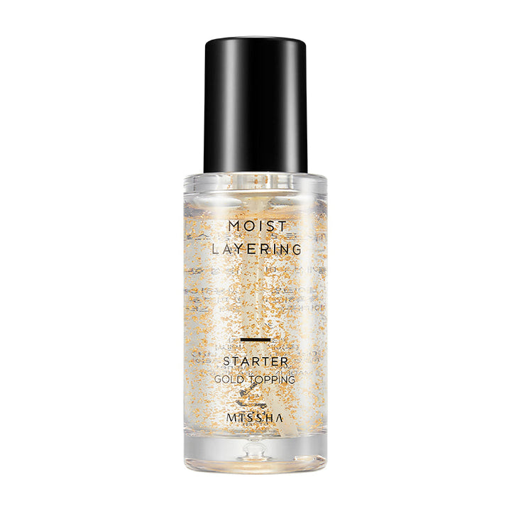 MISSHA Moist Layering Starter Gold Topping Hydrating Primer 30ml MAKEUP, Face, Primer, Hydrating Primer, K-Beauty Base Makeup, Dewy Finish, Hyaluronic Acid, Skin Radiance, Korean Primer, Glowy Skin