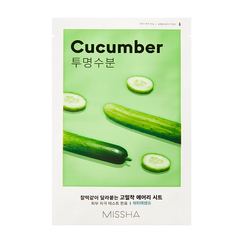 MISSHA Airy Fit Sheet Mask Cucumber Intense Moisturizing 1 Sheet