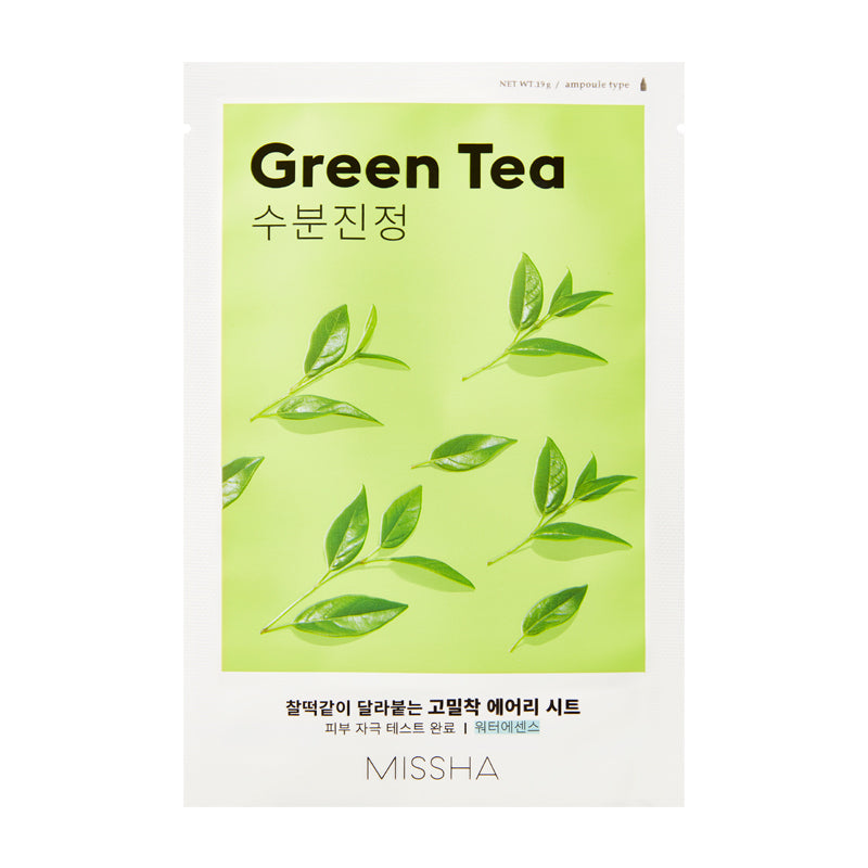 MISSHA Airy Fit Sheet Mask Green Tea Moisturizing 1 Sheet