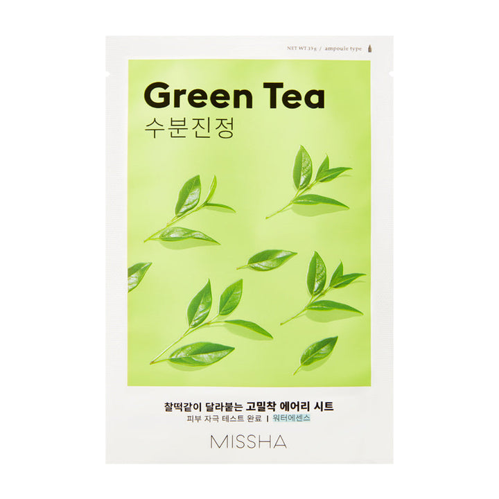 MISSHA Airy Fit Sheet Mask Green Tea Moisturizing 1 Sheet