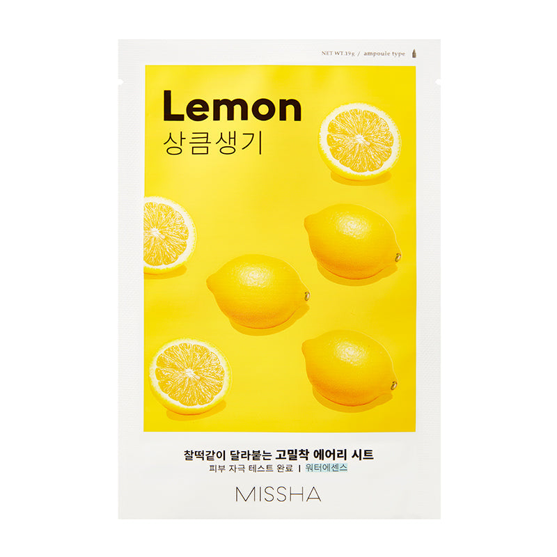 MISSHA Airy Fit Sheet Mask Lemon Moisturizing 1 Sheet