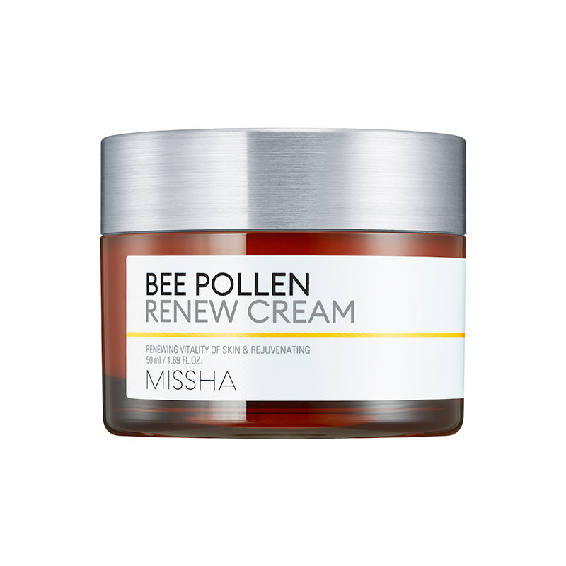 MISSHA Bee Pollen Cream - Rejuvenating Hydration - 50ml K-beauty Cream, Bee Pollen Skincare, Hydrating Face Cream, Skin Barrier Support, Korean Moisturizer, Radiant Complexion, Nourishing Cream