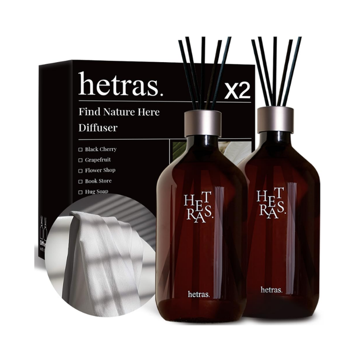HETRAS Premium Diffuser Hotel Wood 500ml x 2