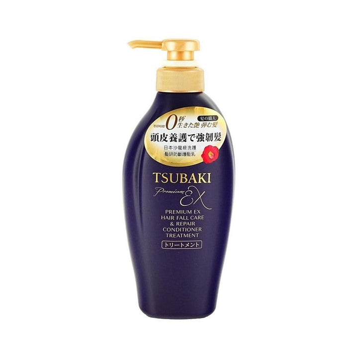 SHISEIDO TSUBAKI Premium EX Anti-Hair Loss Treatment Repairing Hair Conditioner (Purple Camellia) 450ml (Japan) - Anti-breakage, Strengthening and Repairing 450ml, SHISEIDO, TSUBAKI, 丝蓓绮, 修复护发素, 养发护发, 头发身体 洗护保养, 强韧修护, 护发, 护发乳, 护发素, 护发膏, 改善毛躁, 无硅护发素, 日本, 洗发护发 洗护套装, 税, 紫椿, 美容美妆个护, 自营, 舒缓头皮, 资生堂, 防断发, 顶级EX防脱发护理修复护发素, HAIR CARE, Shampoo & Conditioner, Conditioner