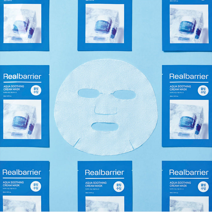 Real Barrier Aqua Soothing Cream Mask 30ml * 10ea SKIN CARE, Moisturizers, Facial Moisturizers