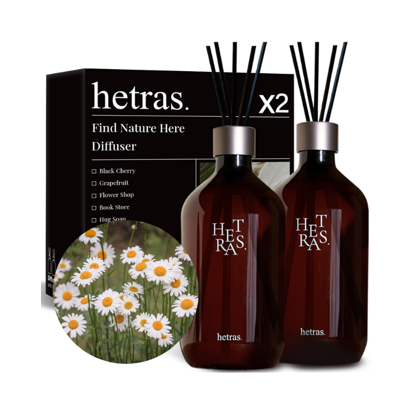 HETRAS Premium Diffuser Hotel Wood 500ml x 2