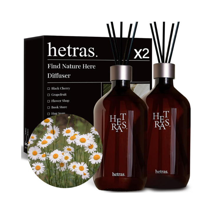 HETRAS Premium Diffuser Hotel Wood 500ml x 2