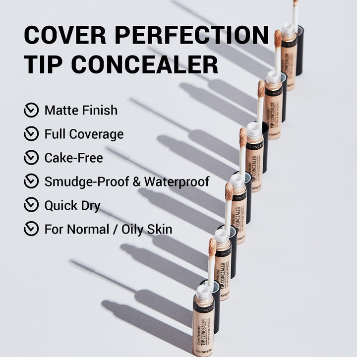 THE SAEM Cover Perfection Tip Concealer 6.5g - 4 Color to Choose