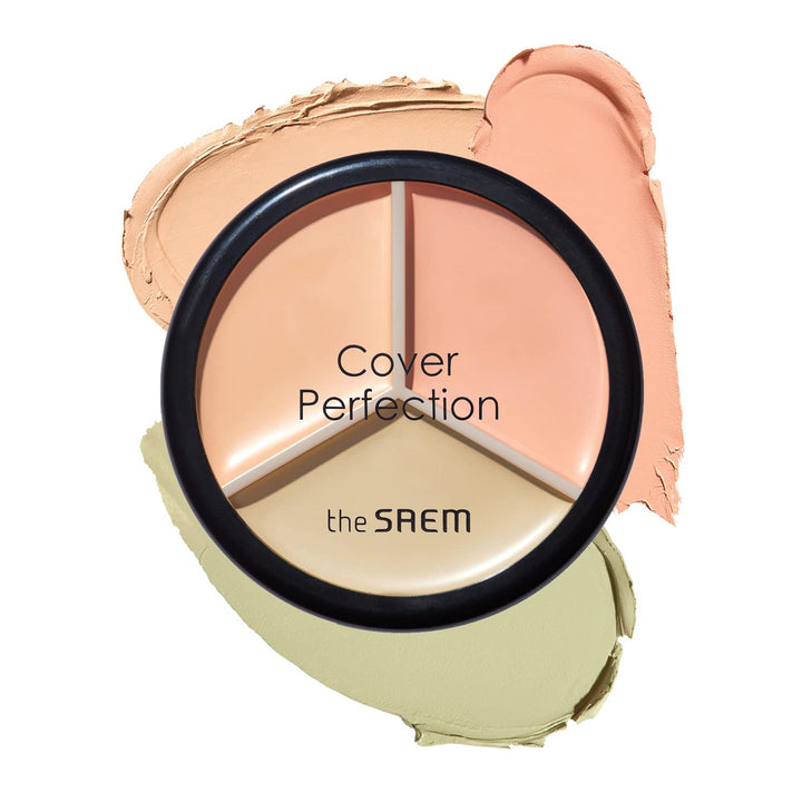 THE SAEM Cover Perfection Triple Pot Concealer - 03 Correct Up Beige
