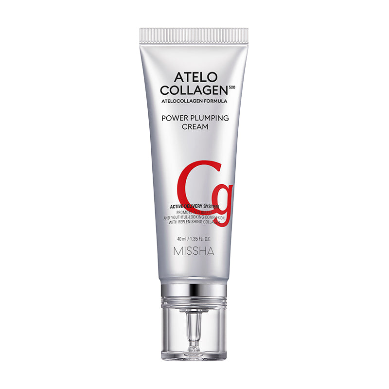 MISSHA Atelo Collagen 500 Cream Collagen Plumping Elasticity 40ml MISSHA Atelo Collagen, Korean Face Cream, Skin Elasticity Cream, Hydrating Moisturizer, Visibly Firming, Plumping Skincare, K-beauty Routine
