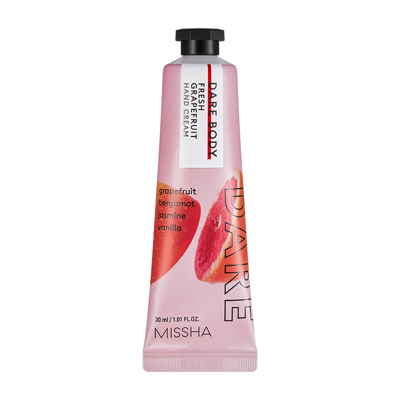 MISSHA Dare Body Hand Cream Hydrating Nourishing 30ml BODY CARE, Body Moisturizers, Hand Cream, Korean Hand Cream, Shea Butter, Centella Asiatica, Cica Hand Cream, Hydrating Hand Care, Skin Barrier Support, Dry Hand Solution