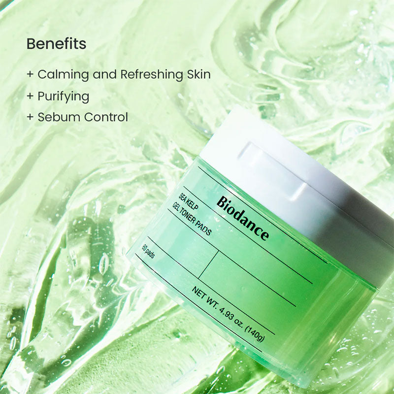 Biodance Sea Kelp Gel Toner Pad 140g / 60pads special, SKIN CARE, Toners, Toner Pads