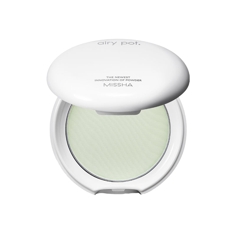 MISSHA Airy Pot Pressed Powder (Sebum Control-Matte) 5g MAKEUP, Face, Setting Spray & Powder, MISSHA Pressed Powder, Sebum Control Powder, Matte Finish Makeup, Korean Setting Powder, Pore Blurring Powder, Oil Absorbing Makeup, Lightweight Face Powder