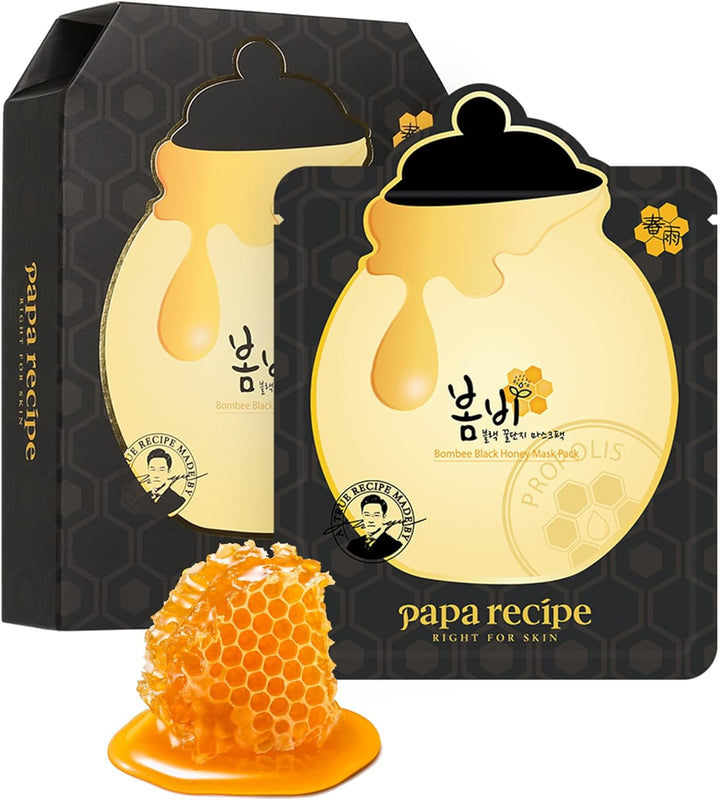 papa recipe Bombee Black Honey Mask 25g * 10ea honey, SKIN CARE, Treatments, Serum & Essence