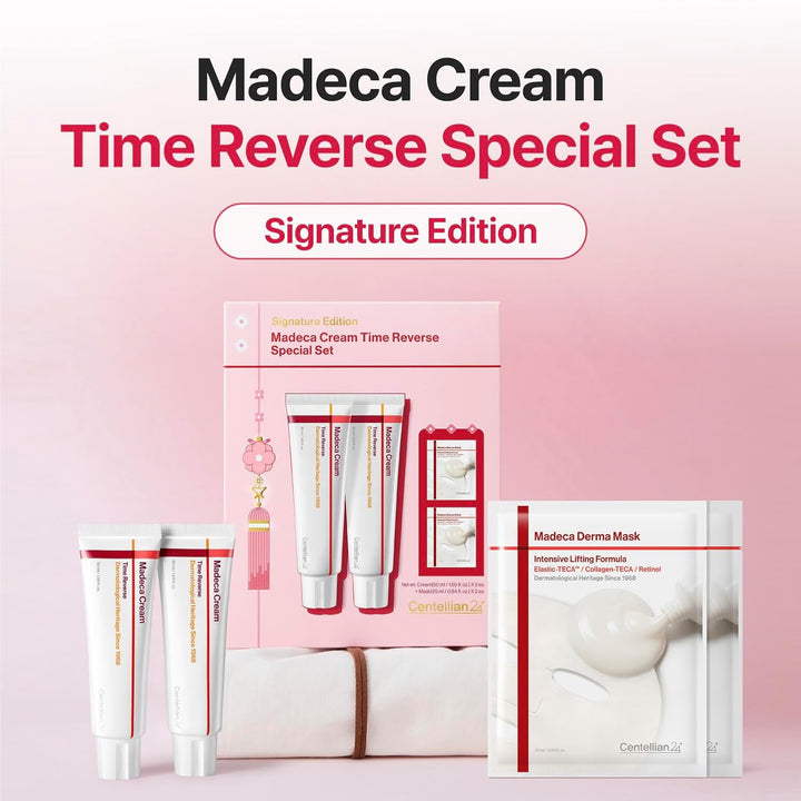 CENTELLIAN 24 Madeca Cream Time Reverse Special Set Signature Edition - 50ml*2ea+25ml*2ea