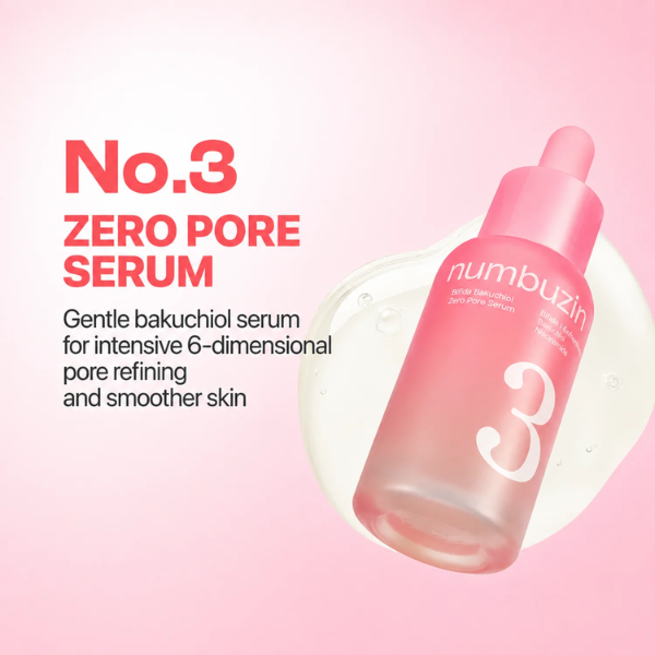 Numbuzin No.3 Bifida Bakuchiol Zero Pore Serum 30ml SKIN CARE, Treatments, Serum & Essence