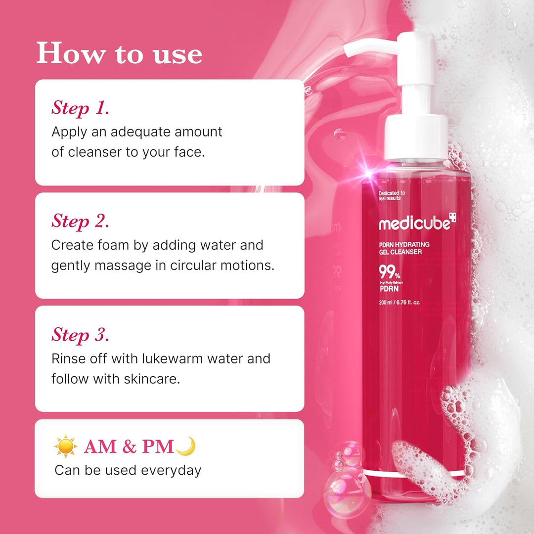 MEDICUBE PDRN Hydrating Gel Clenaser 200ml