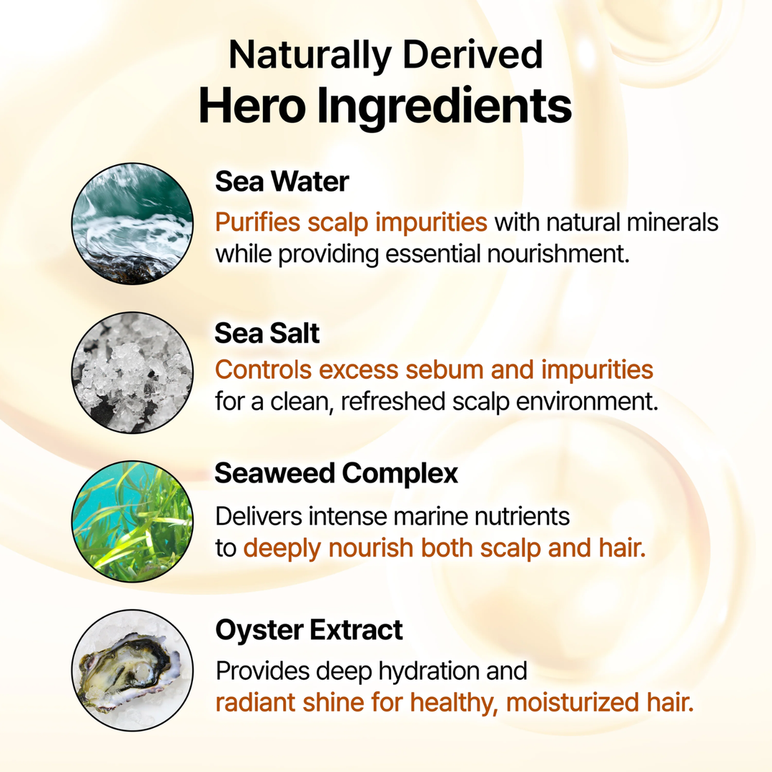 GROWUS Sea Salt Therapy Shampoo 500ml HAIR CARE, Shampoo & Conditioner, Shampoo