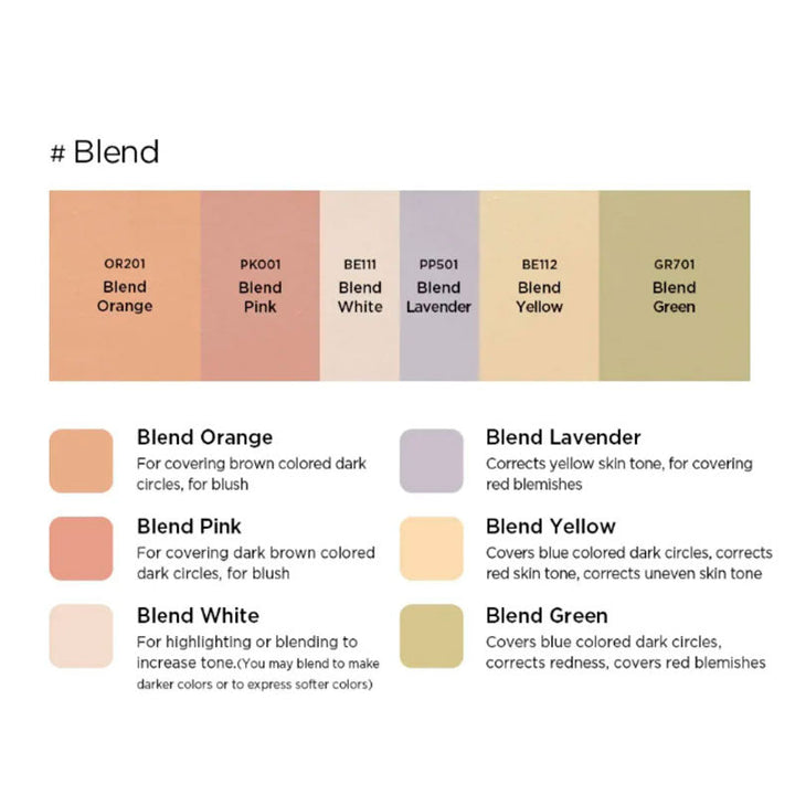 JUNG SAEM MOOL Artist Concealer Palette Customizable Coverage 66g