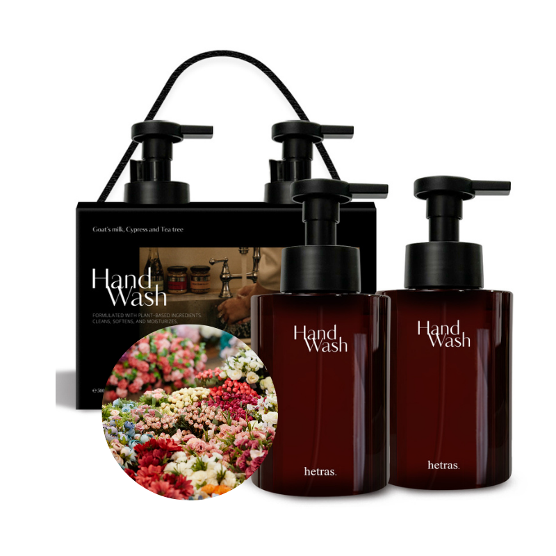 hetras Perfumed Bubble Hand Wash Hotel Wood 515ml x 2