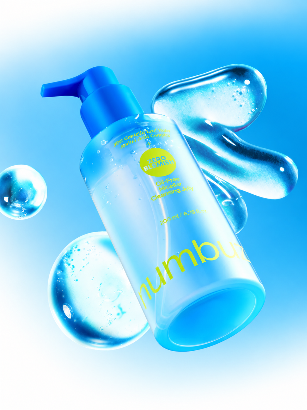 numbuzin Zero Blemish Oil-Free Micellar Cleansing Jelly 200ml SKIN CARE, Cleansers, Face Wash