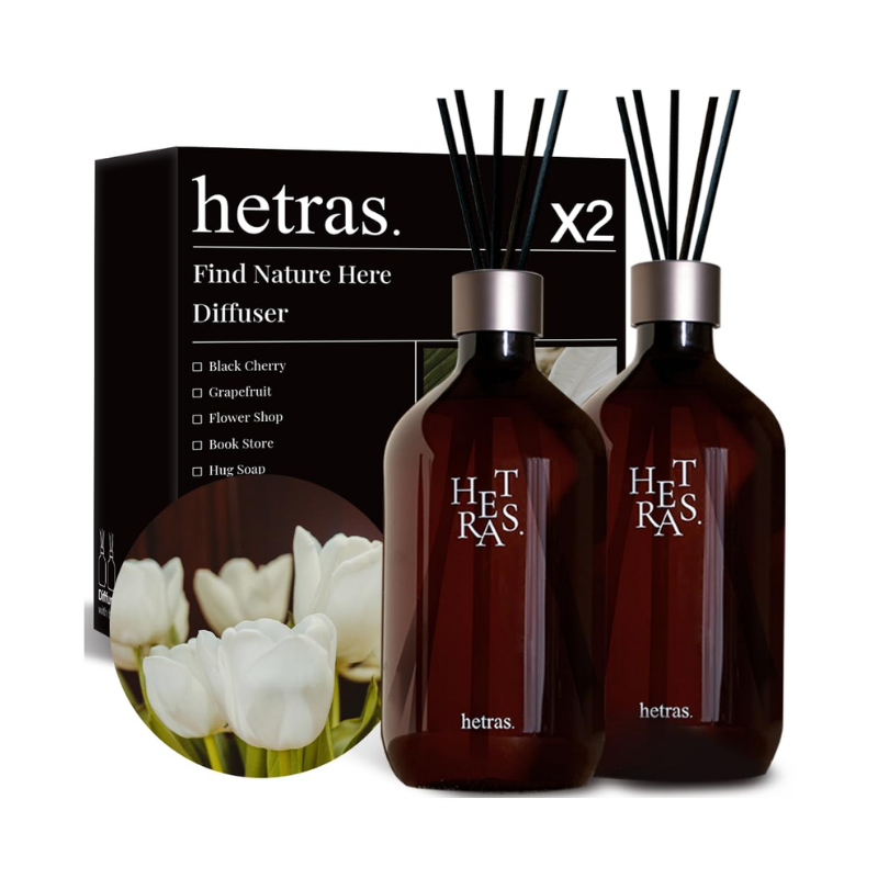 HETRAS Premium Diffuser Hotel Wood 500ml x 2