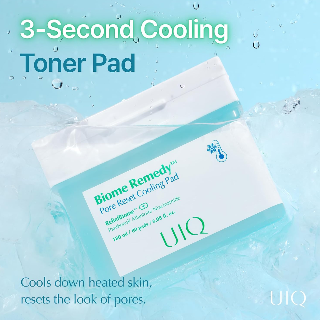 UIQ Biome Remedy™ Pore Reset Cooling Pad 80 pads SKIN CARE, Toners, Toner Pads