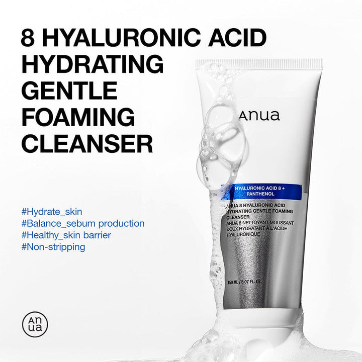 ANUA PDRN Hyaluronic Acid  Moisturizing Cleansing Foam 150ml key features