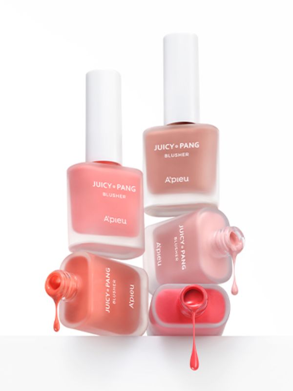 APIEU Juicy Pang Water Blusher Rose Water Infused Hydrating 9g MAKEUP, Face, Blush, APIEU Liquid Blush, Korean Hydrating Blush, Dewy Cheek Tint, Rose Water Makeup, Natural Flush, Radiant Base Makeup, Easy Blend Blush