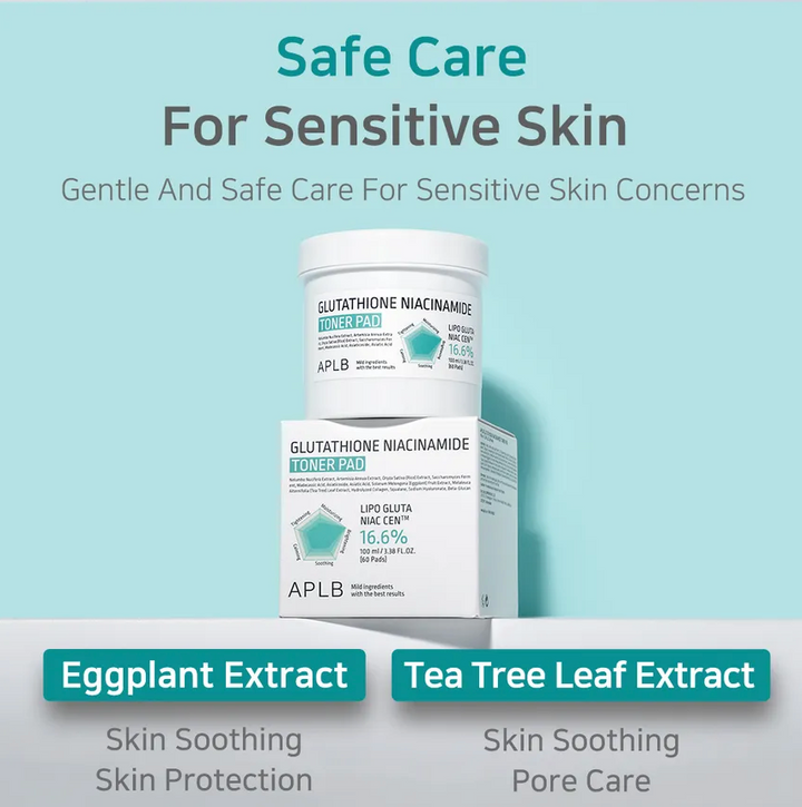 APLB Glutathione Niacinamide Toner Pad 100ml x 60pads collagen, Fermented, Glutathione, new, Niacinamide, Rice, SKIN CARE, Toners, Toner Pads