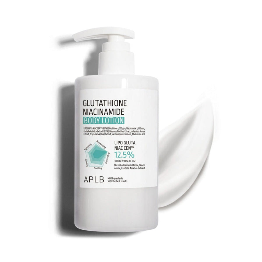 APLB Glutathione Niacinamide Body Lotion 300ml Centella Asiatica, collagen, Fermented, Glutathione, new, Niacinamide, BODY CARE, Body Moisturizers, Body Lotions
