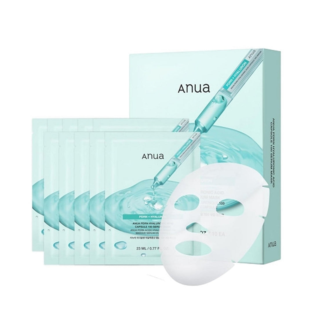 Anua PDRN Hyaluronic Acid Capsule 100 Serum Mask 23ml (10ea) new, SKIN CARE, Face Masks