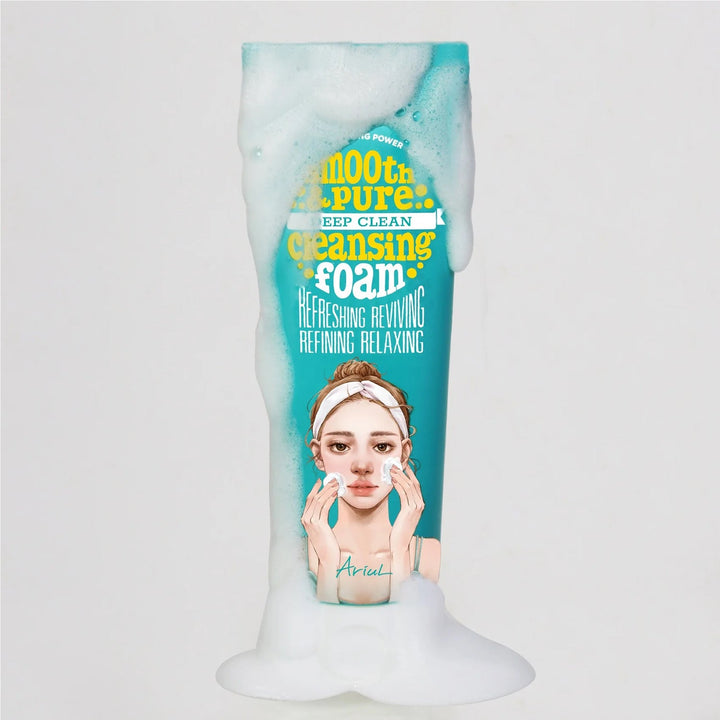 Ariul Smooth & Pure Cleansing Foam 120ml new, SKIN CARE, Cleansers, Face Wash