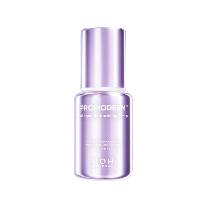 Purple skincare serum bottle labeled 'PROFIMODERM' on a white background