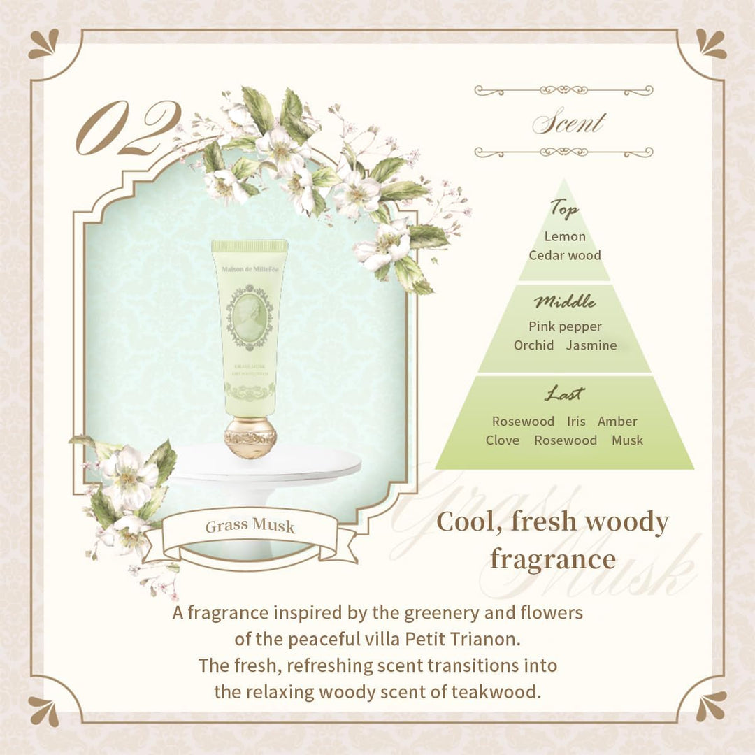 MAISON DE MILLEFEE Airy Hand Cream 30g -  02 Grass Musk