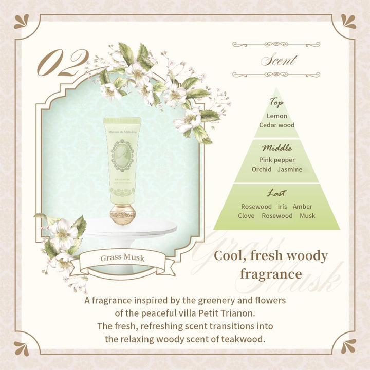 MAISON DE MILLEFEE Airy Hand Cream 30g -  02 Grass Musk
