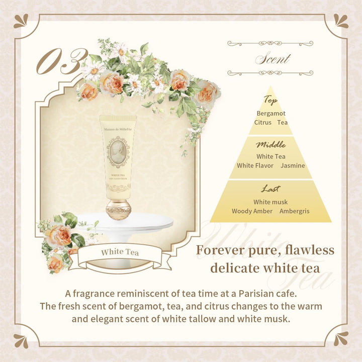 MAISON DE MILLEFEE Airy Hand Cream 30g - 03 White Tea