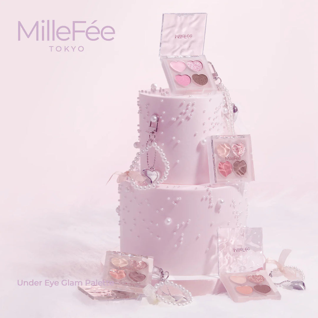 MILLEFEE Under Eye Glam Palette - 02 Strawberry Pink
